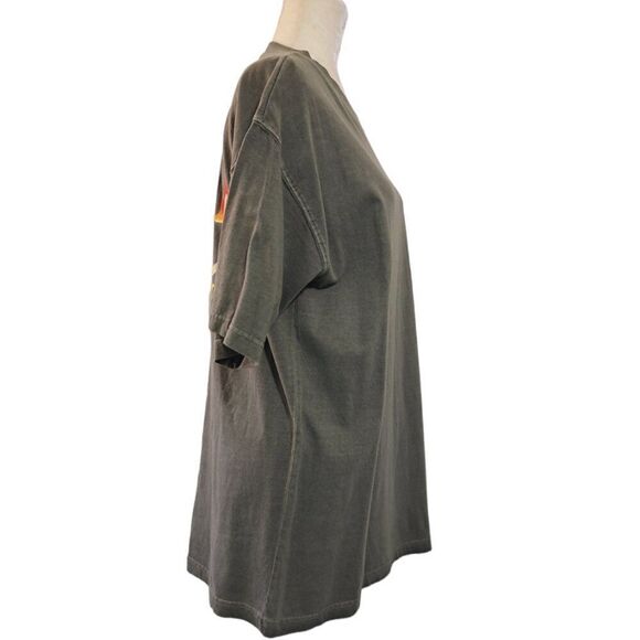 Jo Axx's Men's Medium Aruba Graphic T Shirt Short Sleeves Crew Neck Sage Green - Picture 3 of 6